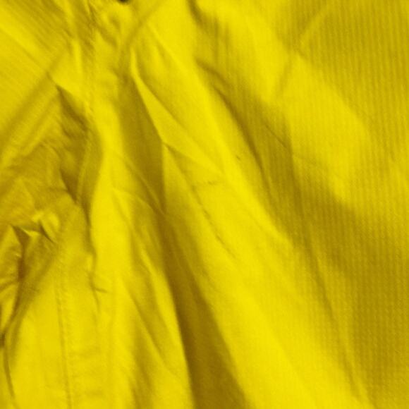 Novara Cycling Jacket Mens Large Yellow Nylon Windbreaker Vented Rain Shell - Picture 5 of 8